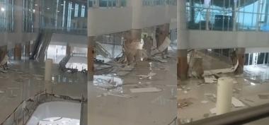 Dinding Lantai 2 Bangunan Bandara Kertajati Jebol Diterjang Badai, Ini Kata Pengelola
